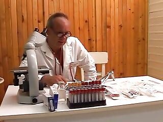 Hot German Honey Creampied By A Horny Physician